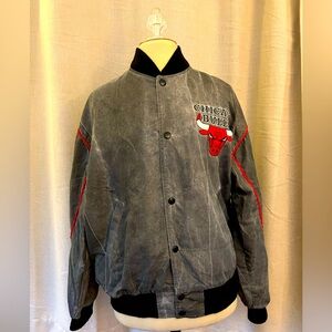Vintage Chicago Bulls acid wash jacket by Russell Athletics Size Unisex M